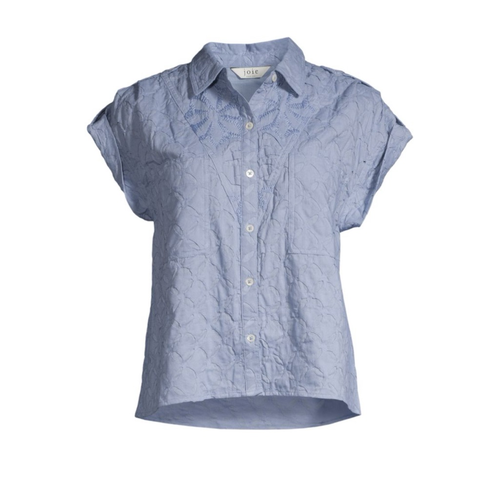 Joie Shirt Camille Short Sleeve Button Down